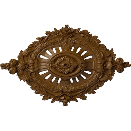 Antonio Ceiling Medallion, Hand-Painted Smokey Topaz, 35 7/8W X 22 1/2H X 4 3/8P